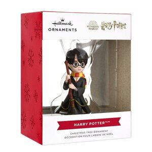Hallmark Wizarding Harry Potter On Broom Christmas Ornament Quidditch